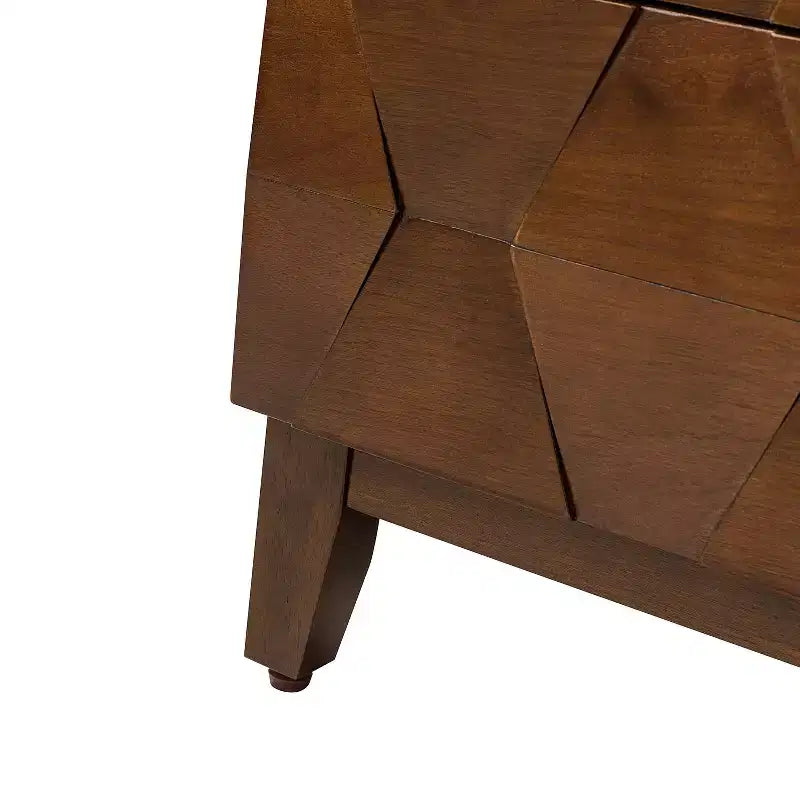Table de chevet à deux tiroirs