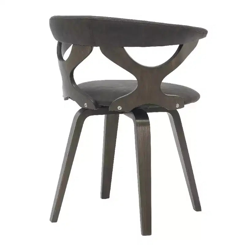 Chaise de salle à manger en cuir rembourrée avec cadre en bois massif, chaise d'appoint moderne pour la cuisine et la salle à manger