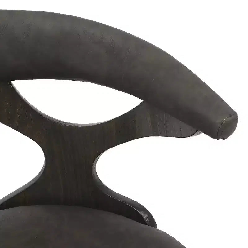 Chaise de salle à manger en cuir rembourrée avec cadre en bois massif, chaise d'appoint moderne pour la cuisine et la salle à manger