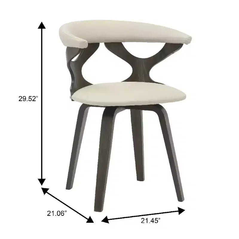Chaise de salle à manger en cuir rembourrée avec cadre en bois massif, chaise d'appoint moderne pour la cuisine et la salle à manger