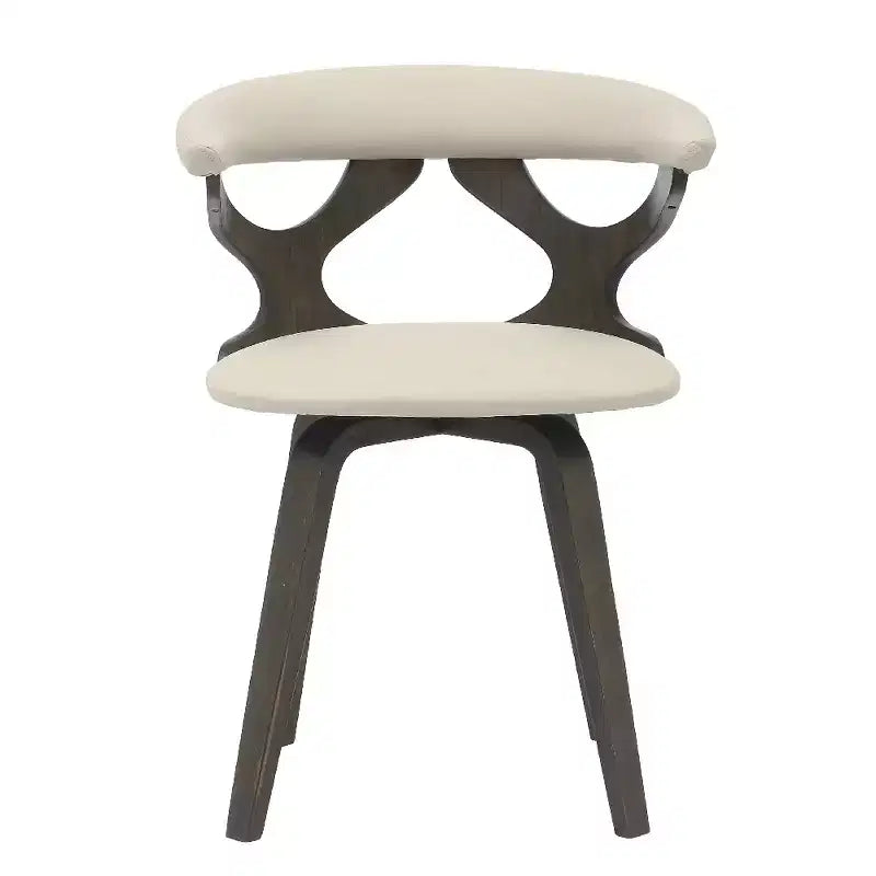 Chaise de salle à manger en cuir rembourrée avec cadre en bois massif, chaise d'appoint moderne pour la cuisine et la salle à manger