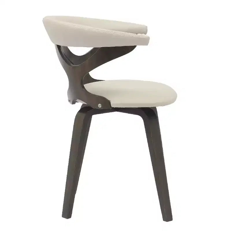 Chaise de salle à manger en cuir rembourrée avec cadre en bois massif, chaise d'appoint moderne pour la cuisine et la salle à manger