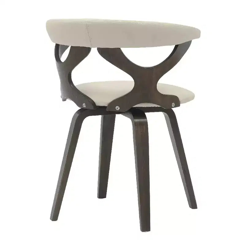 Chaise de salle à manger en cuir rembourrée avec cadre en bois massif, chaise d'appoint moderne pour la cuisine et la salle à manger