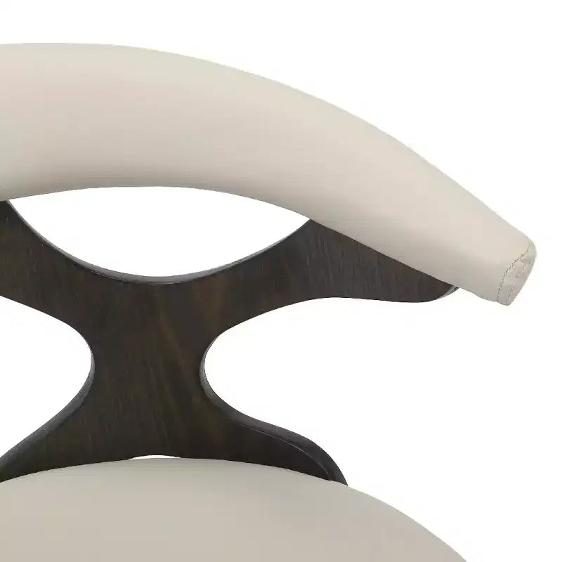 Chaise de salle à manger en cuir rembourrée avec cadre en bois massif, chaise d'appoint moderne pour la cuisine et la salle à manger