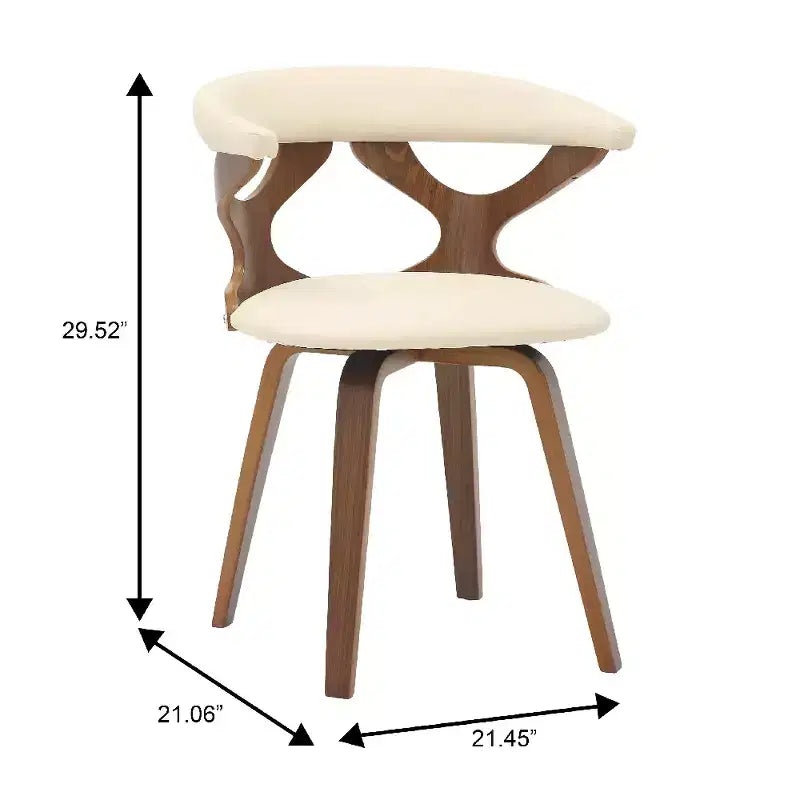 Chaise de salle à manger en cuir rembourrée avec cadre en bois massif, chaise d'appoint moderne pour la cuisine et la salle à manger