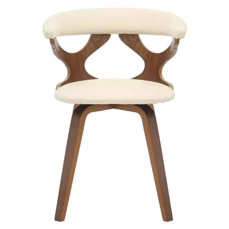 Chaise de salle à manger en cuir rembourrée avec cadre en bois massif, chaise d'appoint moderne pour la cuisine et la salle à manger