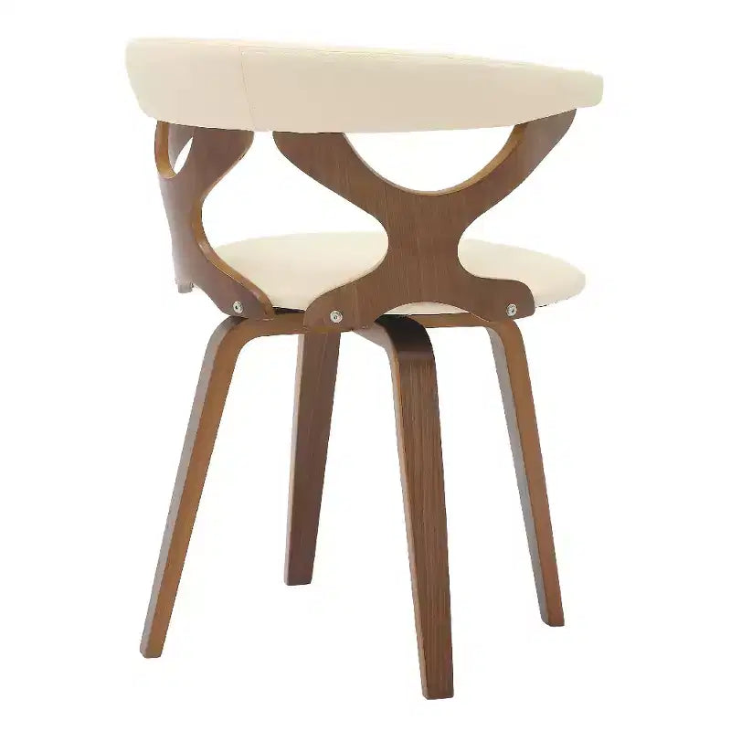 Chaise de salle à manger en cuir rembourrée avec cadre en bois massif, chaise d'appoint moderne pour la cuisine et la salle à manger