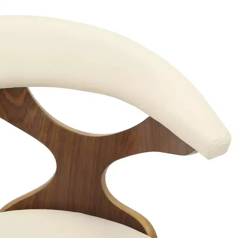 Chaise de salle à manger en cuir rembourrée avec cadre en bois massif, chaise d'appoint moderne pour la cuisine et la salle à manger