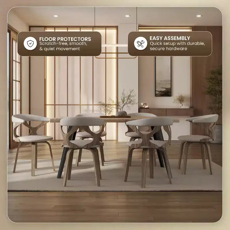 Chaise de salle à manger en cuir rembourrée avec cadre en bois massif, chaise d'appoint moderne pour la cuisine et la salle à manger