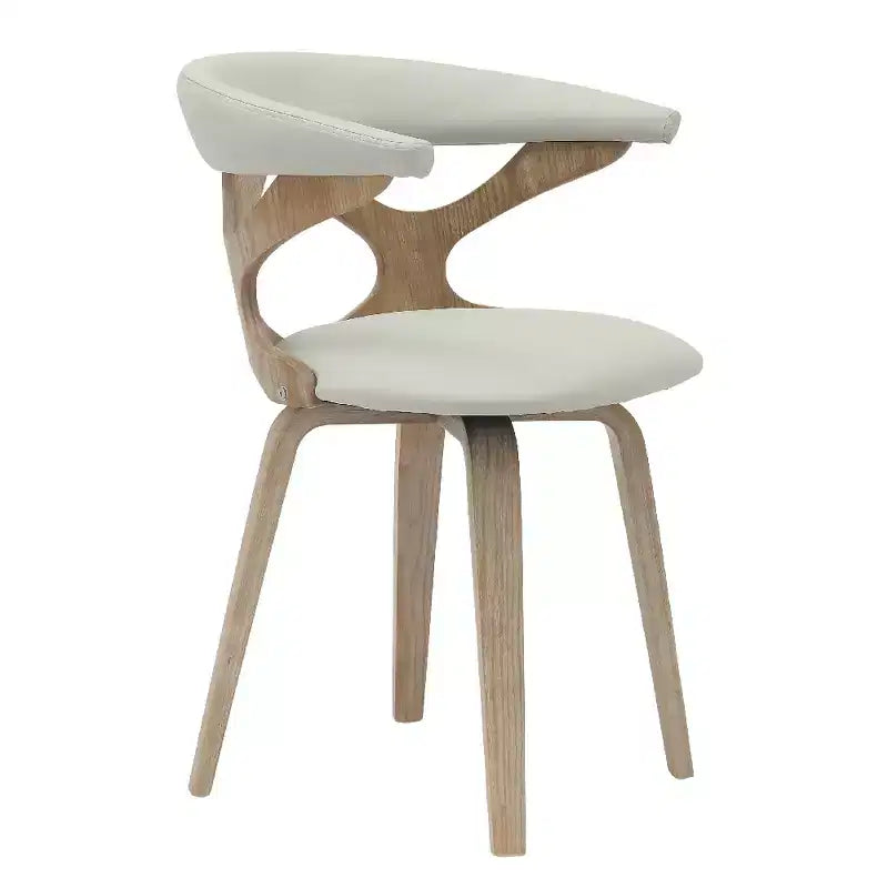 Chaise de salle à manger en cuir rembourrée avec cadre en bois massif, chaise d'appoint moderne pour la cuisine et la salle à manger