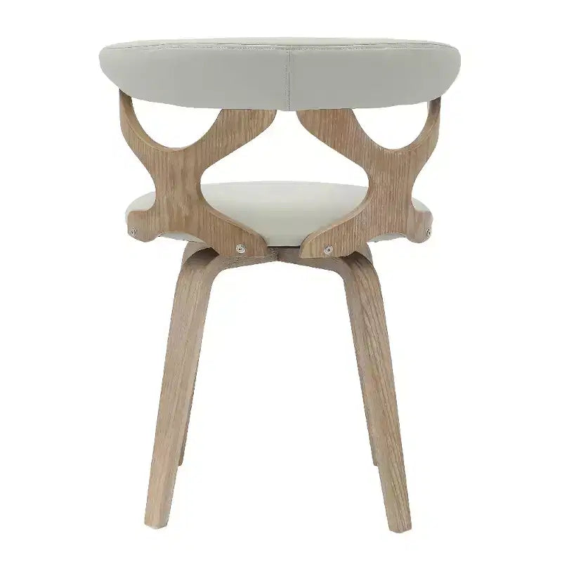 Chaise de salle à manger en cuir rembourrée avec cadre en bois massif, chaise d'appoint moderne pour la cuisine et la salle à manger