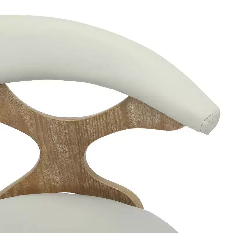 Chaise de salle à manger en cuir rembourrée avec cadre en bois massif, chaise d'appoint moderne pour la cuisine et la salle à manger
