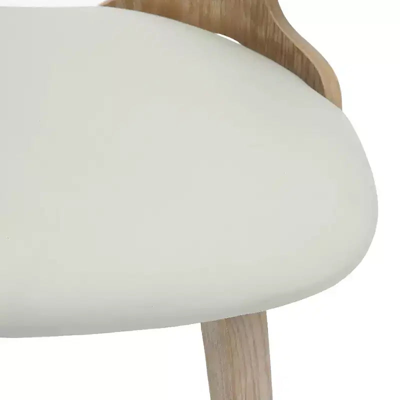 Chaise de salle à manger en cuir rembourrée avec cadre en bois massif, chaise d'appoint moderne pour la cuisine et la salle à manger