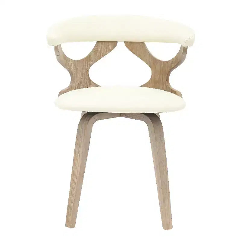 Chaise de salle à manger en cuir rembourrée avec cadre en bois massif, chaise d'appoint moderne pour la cuisine et la salle à manger