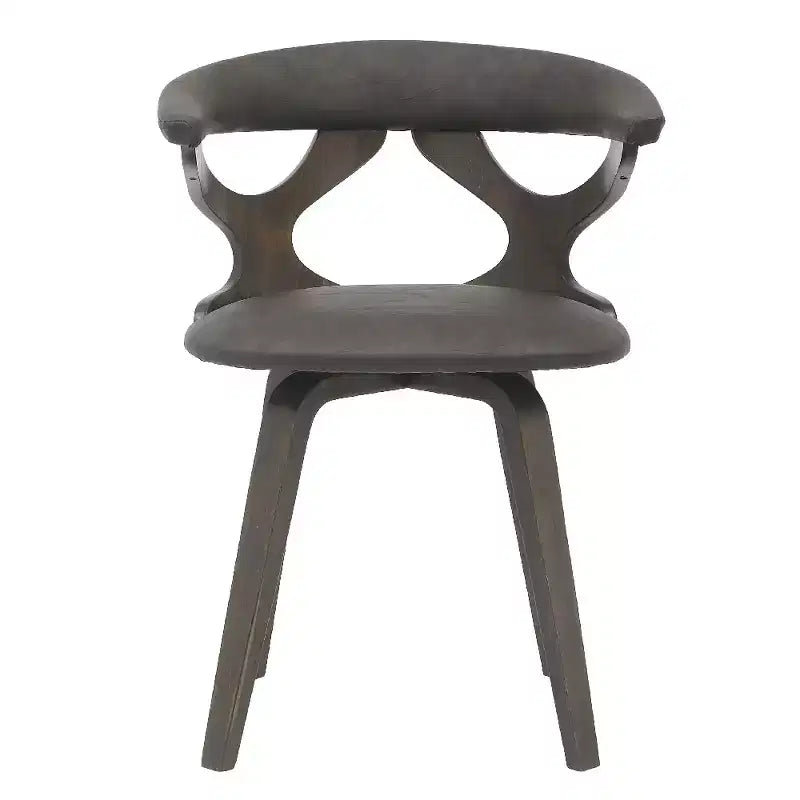 Chaise de salle à manger en cuir rembourrée avec cadre en bois massif, chaise d'appoint moderne pour la cuisine et la salle à manger