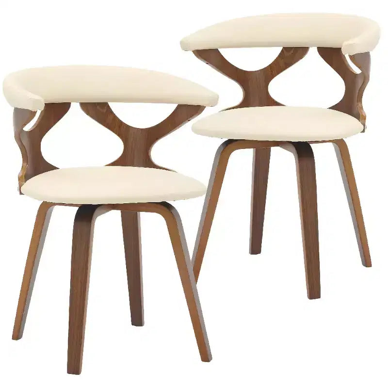 Chaise de salle à manger en cuir rembourrée avec cadre en bois massif, chaise d'appoint moderne pour la cuisine et la salle à manger
