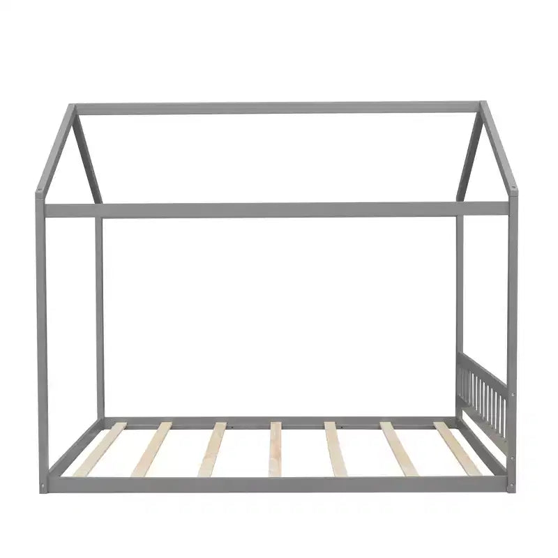 Lit cabane queen size en bois, lit de style minimaliste