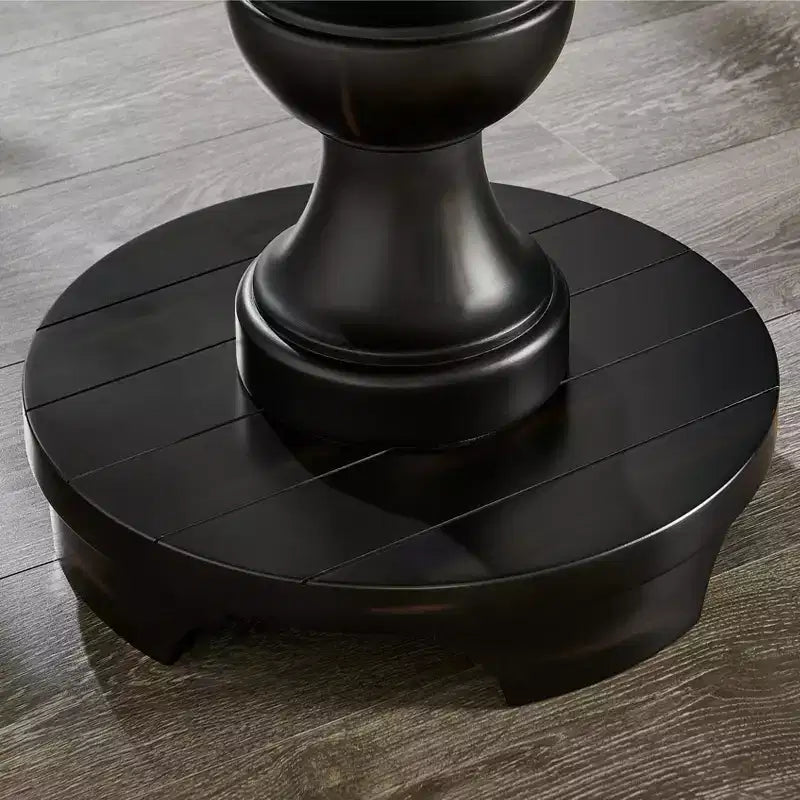 Table d'appoint ronde à piedestal de style traditionnel