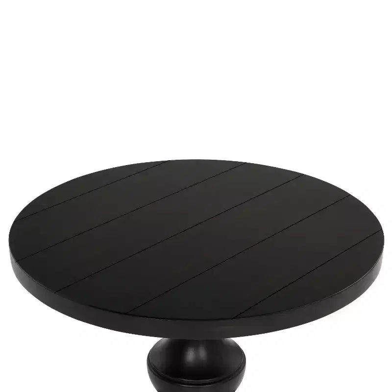 Table d'appoint ronde à piedestal de style traditionnel