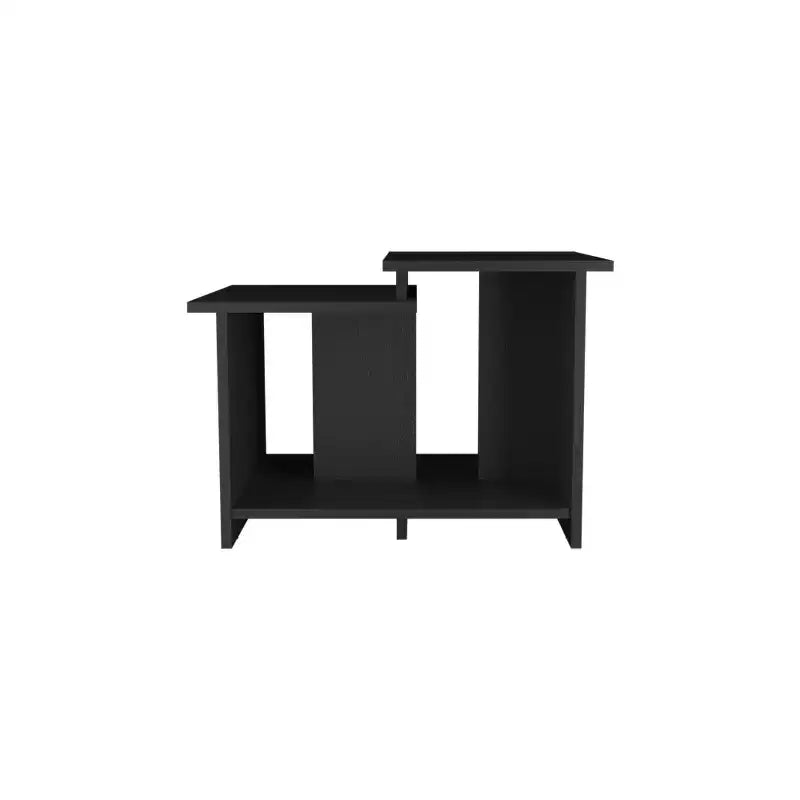 Okak 16.6 H Rectangle Modern Coffee Table with Open Lower Shelf for Home Office Storage for Living Room/Office, Space-Saving