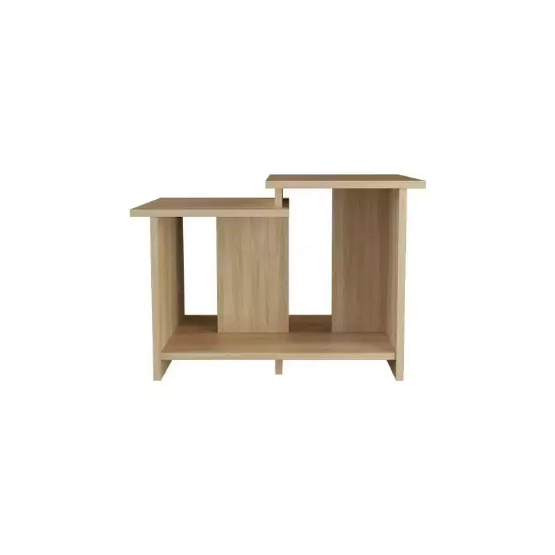 Okak 16.6 H Rectangle Modern Coffee Table with Open Lower Shelf for Home Office Storage for Living Room/Office, Space-Saving