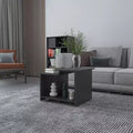 Okak 16.6 H Rectangle Modern Coffee Table with Open Lower Shelf for Home Office Storage for Living Room/Office, Space-Saving