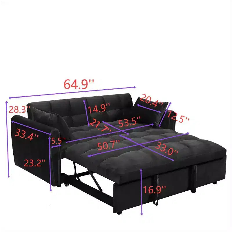 MAYEERTY 102 Convertible Sectional Sofa Solid Wood & Iron Frame, Removable Washable Covers, Anti-Slip Feet, 3 Colors
