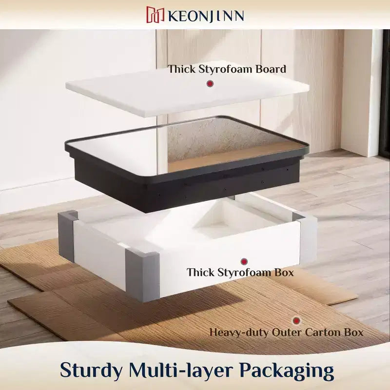 Keonjinn Metal Framed Rectangular Framed Recessed/Surface Mount Medicine Cabinet with Mirror
