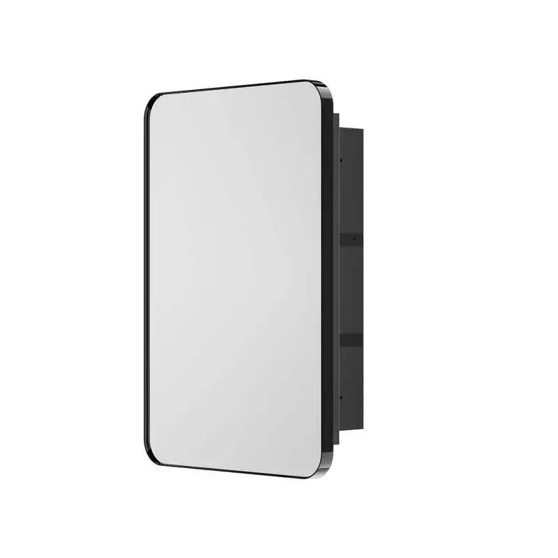 Keonjinn Metal Framed Rectangular Framed Recessed/Surface Mount Medicine Cabinet with Mirror