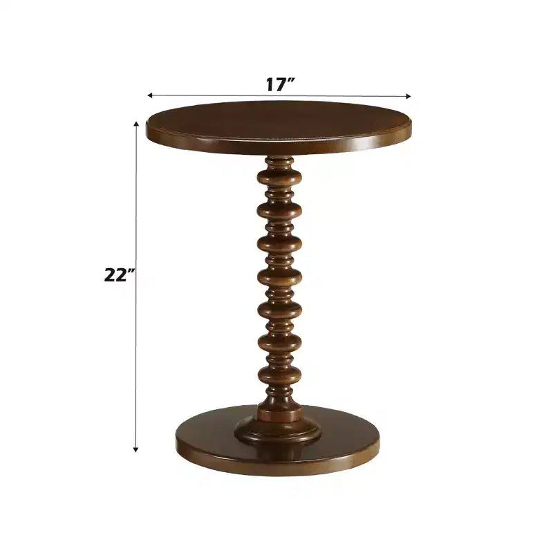 GDFStudio Renata Modern 22 Wood Round End Table