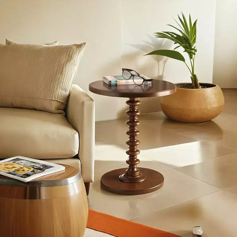 GDFStudio Renata Modern 22 Wood Round End Table