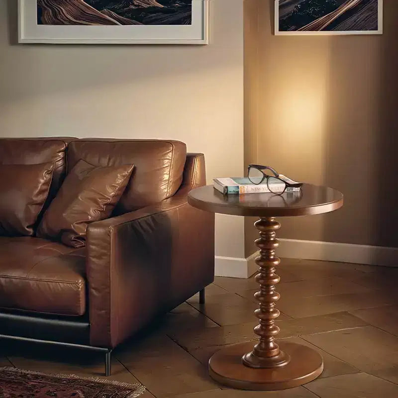 GDFStudio Renata Modern 22 Wood Round End Table