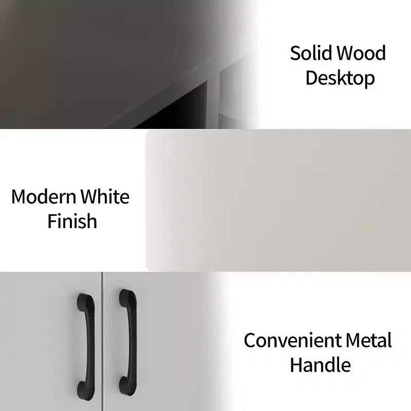 Modern Sideboard Buffet Cabinet with Drawers & Shelves, 47 Inch Storage Cupboard for Dining Room Kitchen Living Room Entryway