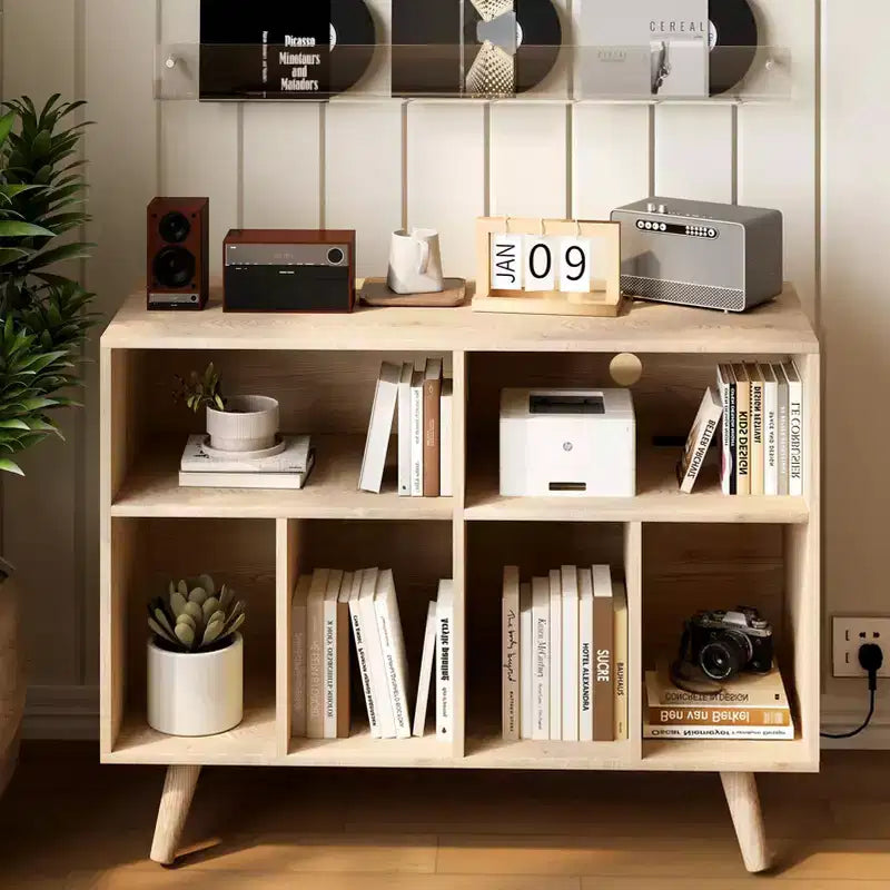 COZONY Record Player Stand with Vinyl Storage, 39.5 Decorative Bookshelf Turntable Stand Holds up to 350 Albums Living Room