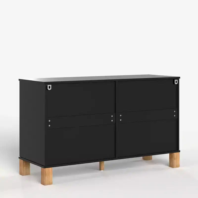 Commode à 6 tiroirs, meuble de rangement moderne du milieu du siècle