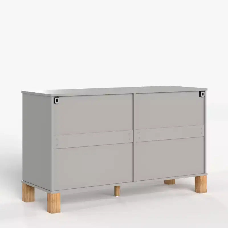 Commode à 6 tiroirs, meuble de rangement moderne du milieu du siècle