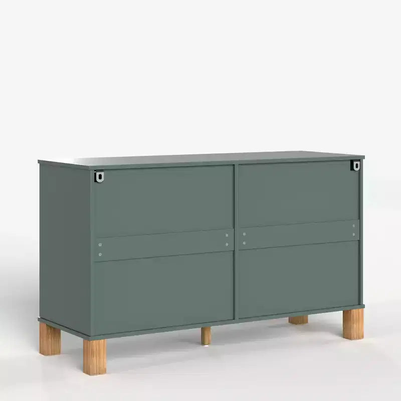 Commode à 6 tiroirs, meuble de rangement moderne du milieu du siècle