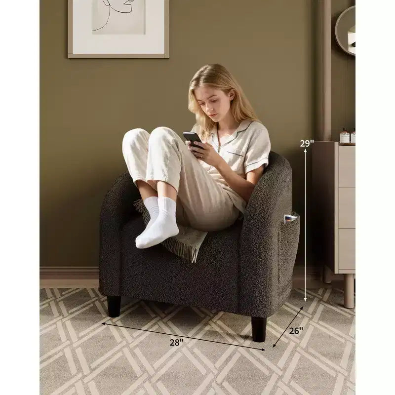 Fauteuils Fauteuils Crapaud Fauteuils Club Confortables avec Pieds Robustes pour Chambre Salon Salle d'Attente