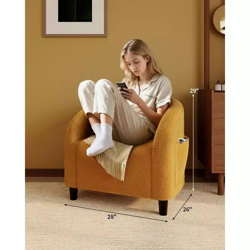 Fauteuils Fauteuils Crapaud Fauteuils Club Confortables avec Pieds Robustes pour Chambre Salon Salle d'Attente