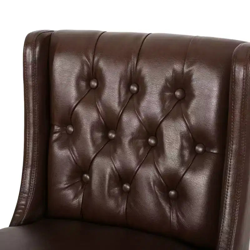 Lot de 2 tabourets de bar modernes de 76 cm avec dossier, tabourets de bar rembourrés avec repose-pieds en métal pour îlot de cuisine ou bar à domicile