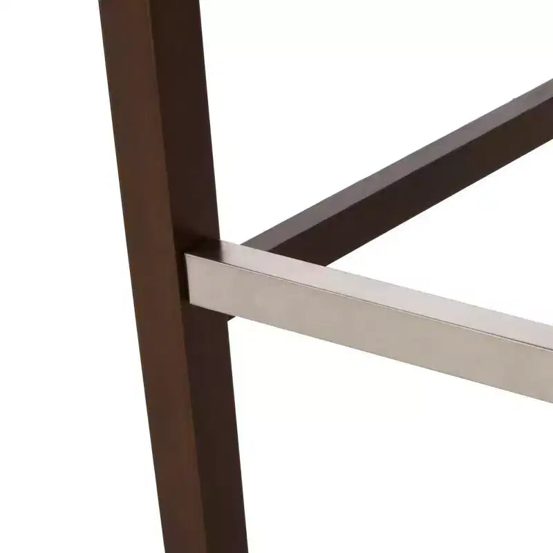 Lot de 2 tabourets de bar modernes de 76 cm avec dossier, tabourets de bar rembourrés avec repose-pieds en métal pour îlot de cuisine ou bar à domicile