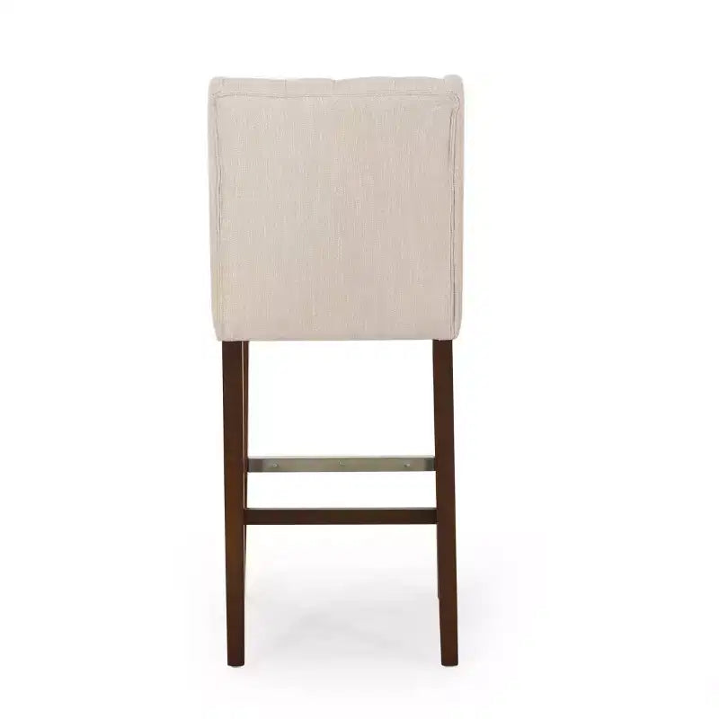 Lot de 2 tabourets de bar modernes de 76 cm avec dossier, tabourets de bar rembourrés avec repose-pieds en métal pour îlot de cuisine ou bar à domicile