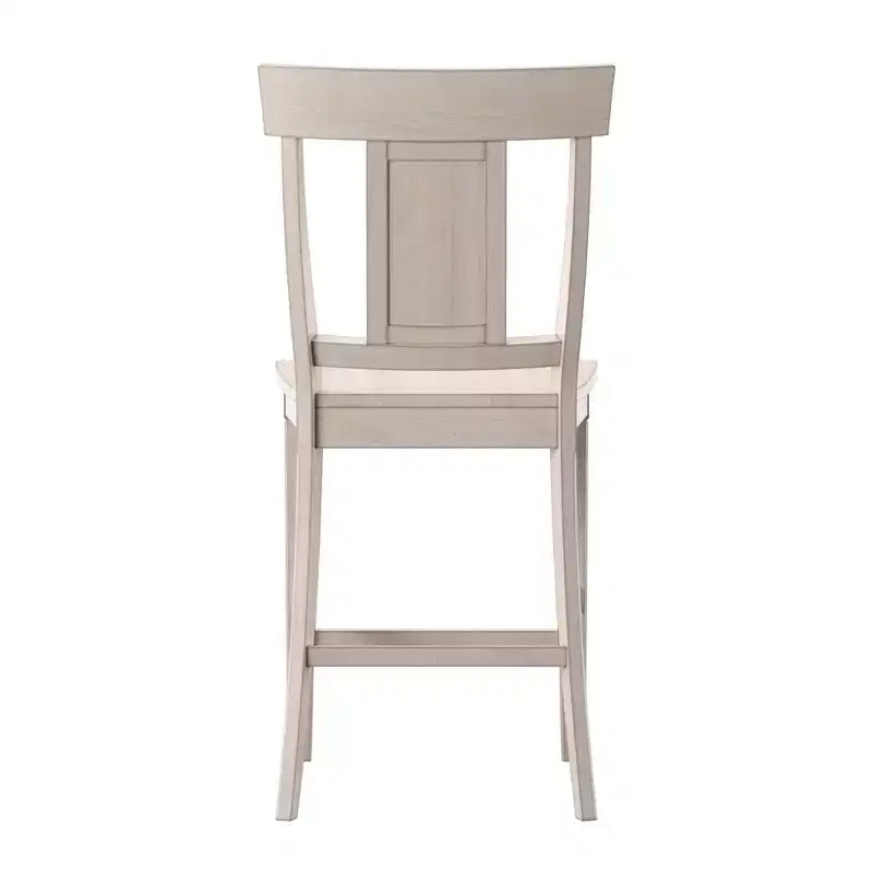 Tabourets de bar à dossier lambrissé - Lot de 2