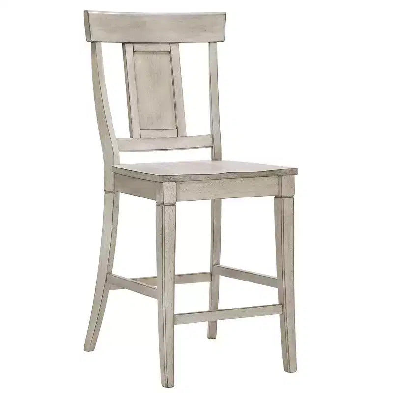 Tabourets de bar à dossier lambrissé - Lot de 2