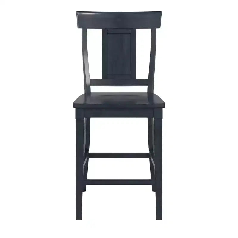 Tabourets de bar à dossier lambrissé - Lot de 2