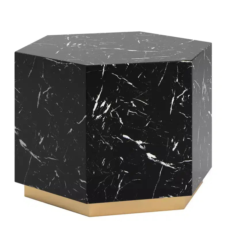 Table basse imitation marbre