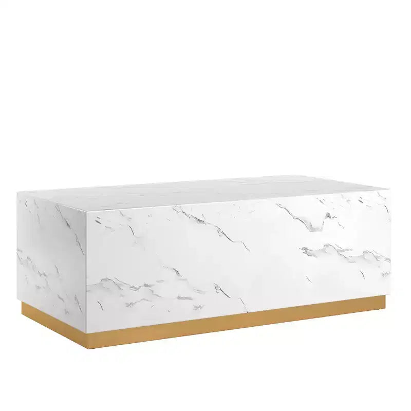 Table basse imitation marbre