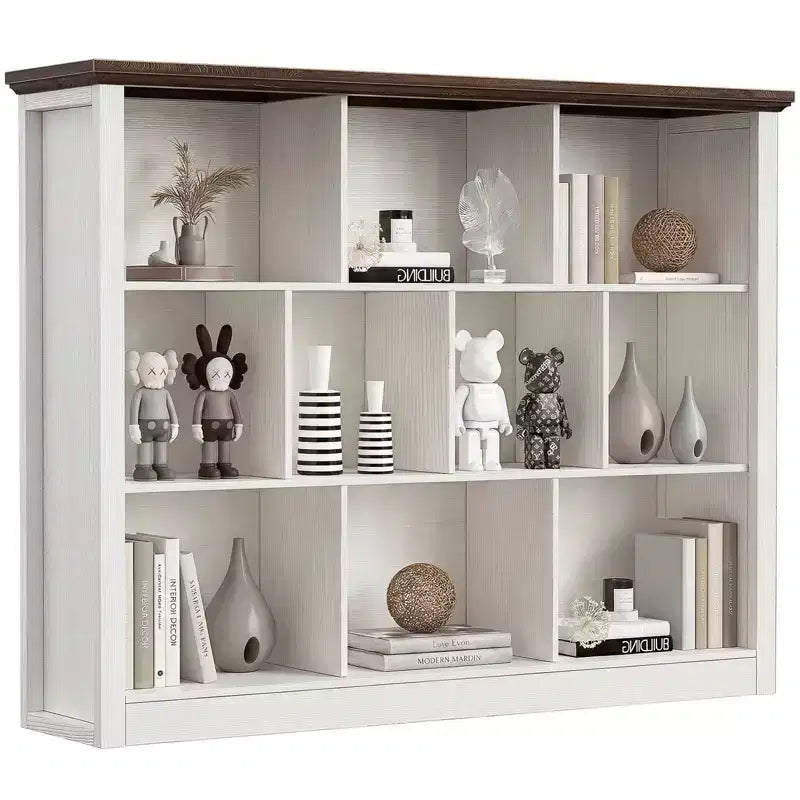 Besiost 10 Cubes Storage Bookshelf, Floor Standing Bookcase