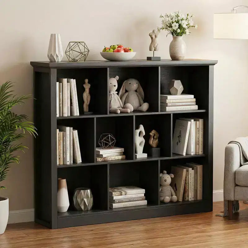 Besiost 10 Cubes Storage Bookshelf, Floor Standing Bookcase