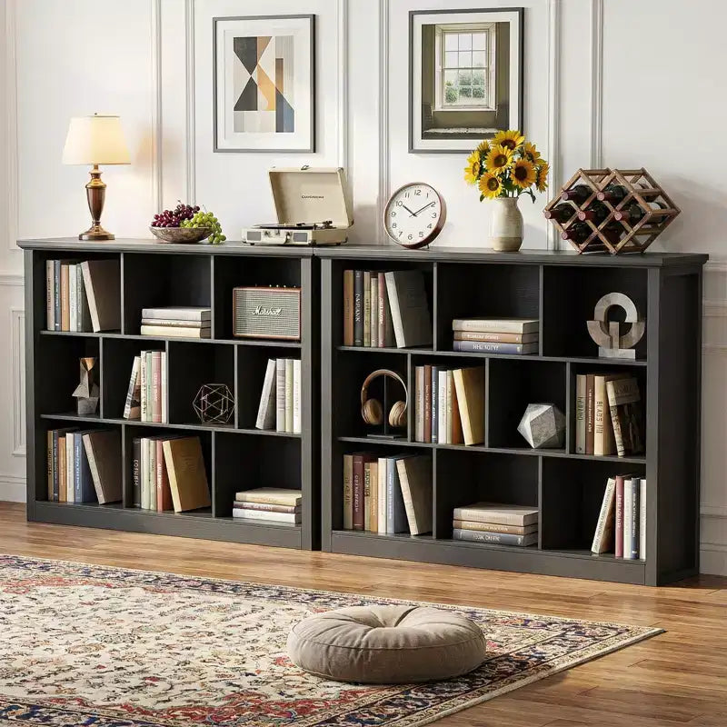 Besiost 10 Cubes Storage Bookshelf, Floor Standing Bookcase